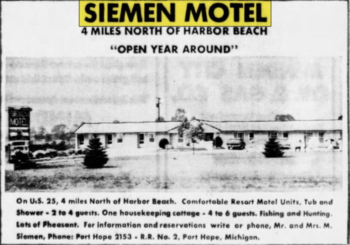 Windmill Motel (Siemen Motel) - June 1962 Ad (newer photo)